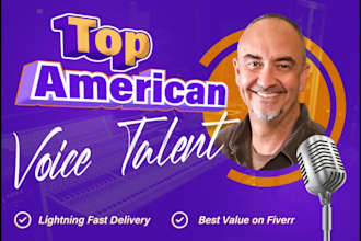 record a voice over for your internet, TV or radio commercial