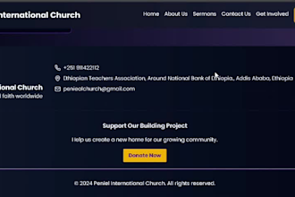 create stunning websites for churches with reactjs and tailwind CSS