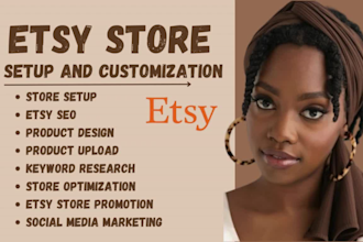 etsy shop setup etsy digital products shop etsy SEO listing stan store setup