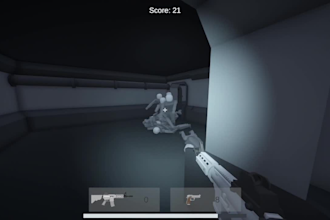 make you an early videogame prototype in unity