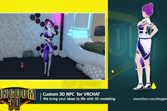 make custom npc models for vr chat world come alive