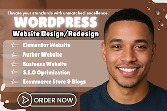 clean wordpress website, elementor website, author website, business website