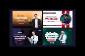 design amazing youtube thumbnail, and catchy thumbnails