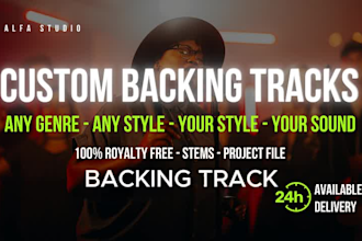 create a custom backing track or instrumental in any style