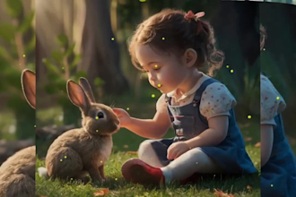 create any ai video arts, ai animation stories  ai commercial video and ads