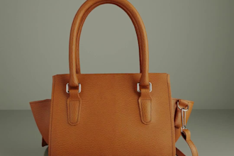 do 3d fashion bag animation, 3d product bag, 3d bag modeling