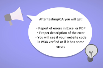 do website QA testing,usability,functionality