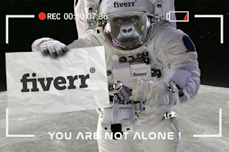 make astronaut on the moon logo reveal animation