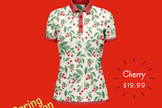design and manufacture ladies polo and golf shirts