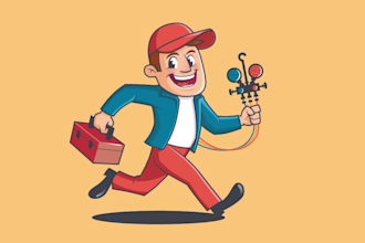 make a unique cartoon mascot character
