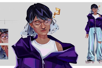 design and rig live2d model, vtuber commission, vtuber illustration, for stream