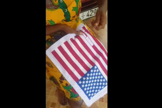 cross stitch design USA flag