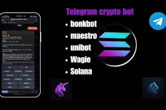 build telegram crypto trading bot solana eth bsc bonkbot maestro unibot wagie