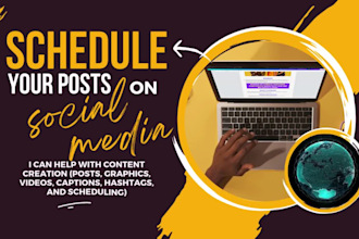 manage and schedule your posts on social media