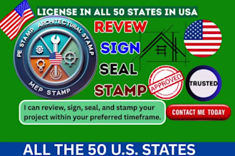 licensed architect pe stamp, michigan, arizona, illinois  city permit approval