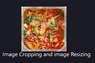 do bulk image cropping and resizing