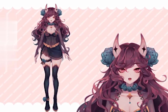 design nsfw vtuber model, live2d vtuber rigging, streaming avatar, pngtuber