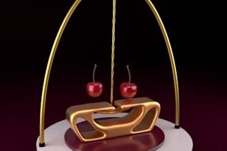 design 3d abstract motion graphic product animation looping visual art houdin 4d