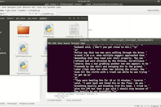 do web scraping, crawling using scrapy python
