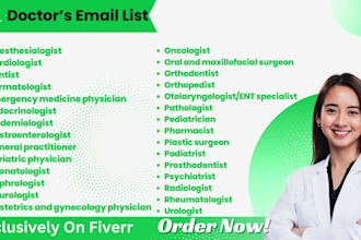 generate doctor, dentist, chiropractor contact lists