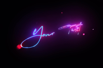 make a intro of your name in signature animation style