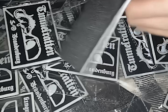 make custom design pvc patches and shipped to your door step