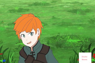 do 2d anime style , fighting or loop animation