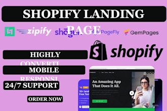 create shopify landing page ecomposer figma lead pages pagecraft veda tapita