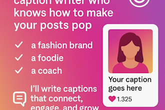 write instagram captions for brands and influencers