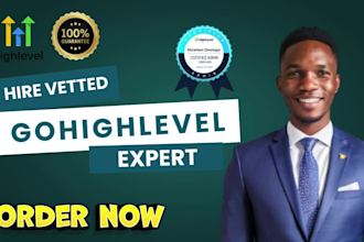 design gohighlevel website,funnel,and be your long term gohighlevel expert ai VA