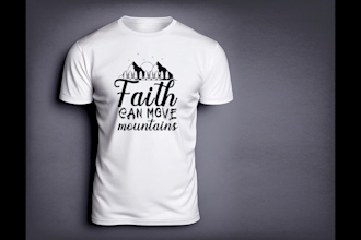 create a custom christian t shirt design