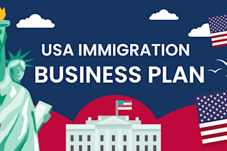 write USA immigration business plan for eb2 niw, e2, l1, h1b, uscis