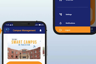 develop flutter mobile app for android and ios with firebase backend