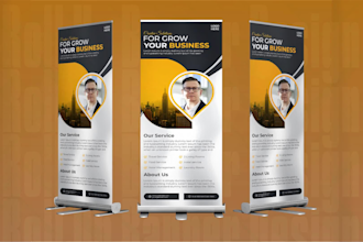 do roll up banner or trade show advertising design