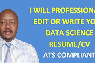 write or edit your data science resume, template, example