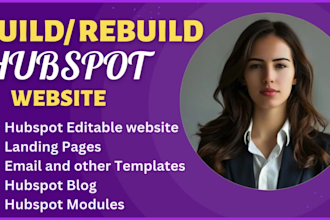 develop custom hubspot websites, blogs, and hubspot landing pages