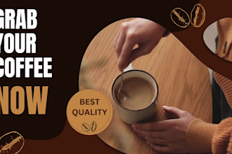 create  coffee and tea cards for your shops in  2 hours