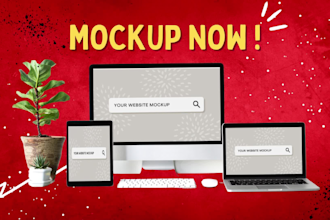 design iphone macbook tablet device screen mockup