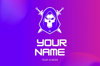 design your minimal gaming logo