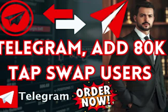 promote your tapswap referral link to 30 active telegram users