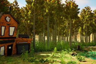 do unreal engine 5 game environments, 3d game map game world terrains levels ue5