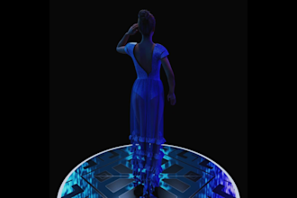 design womens dresses in 3d with realistic renders and cad