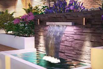 do landscape design, garden design, backyard, swimming pool, and render images