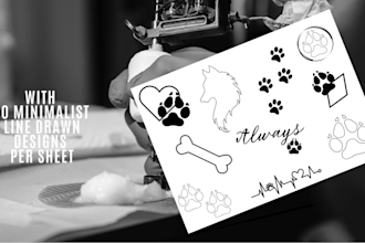 create a sheet of flash tattoos, you pick the theme