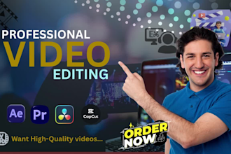 edit pro videos using adobe premiere pro, after effects, capcut, davinci resolve