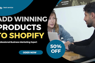 add upload best selling winning product to shopify store
