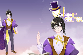 draw and rigging live2d vtuber model