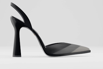 make 3d shoe model, 3d heel design, footwear, 3d sneakers with 3d animation