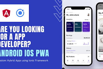 develop hybrid android ios pwa apps using ionic framework