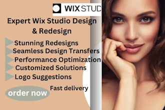transfer wix studio design and redesign wix website using wix studio